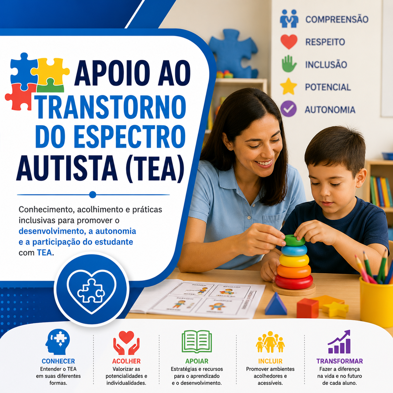 Apoio ao Transtorno do Espectro Autista (TEA)
