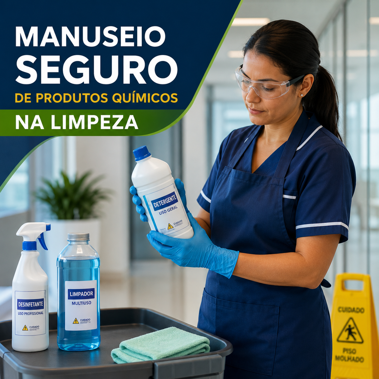 Manuseio Seguro de Produtos Químicos na Limpeza